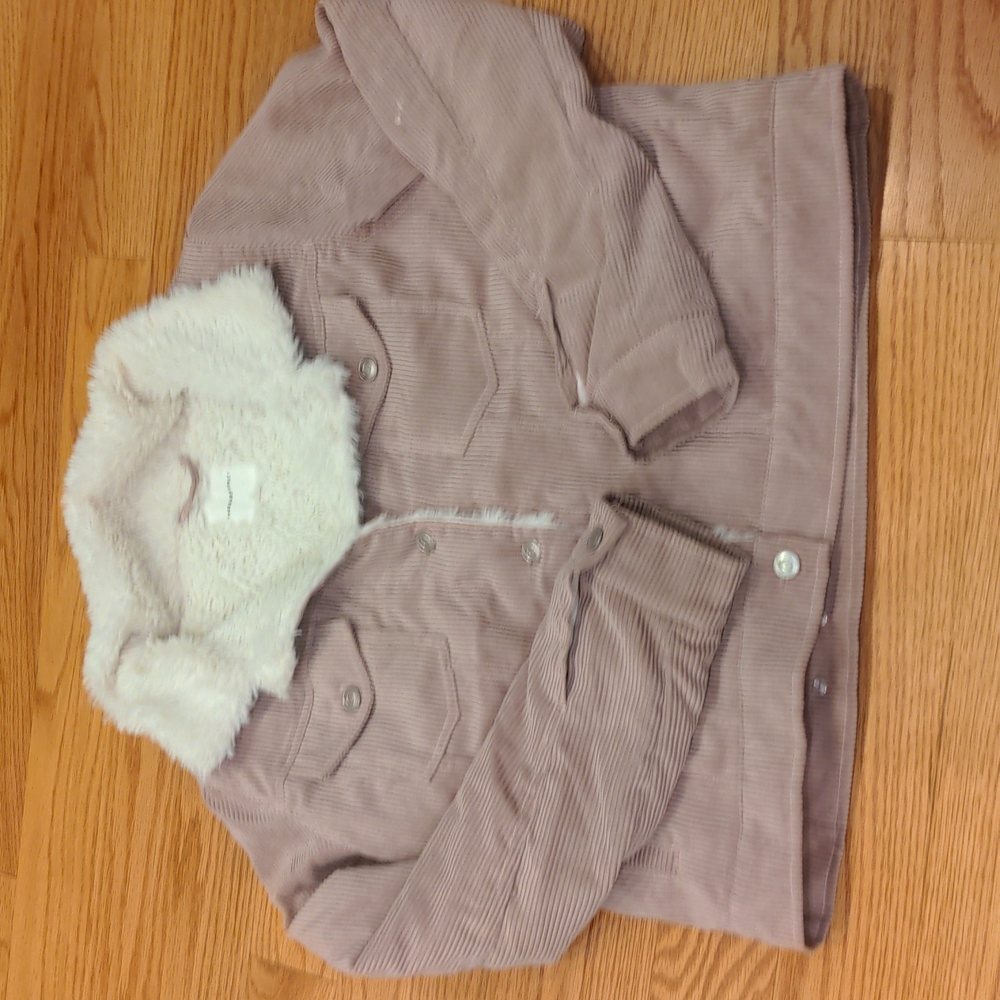 Corduroy fleece jacket
